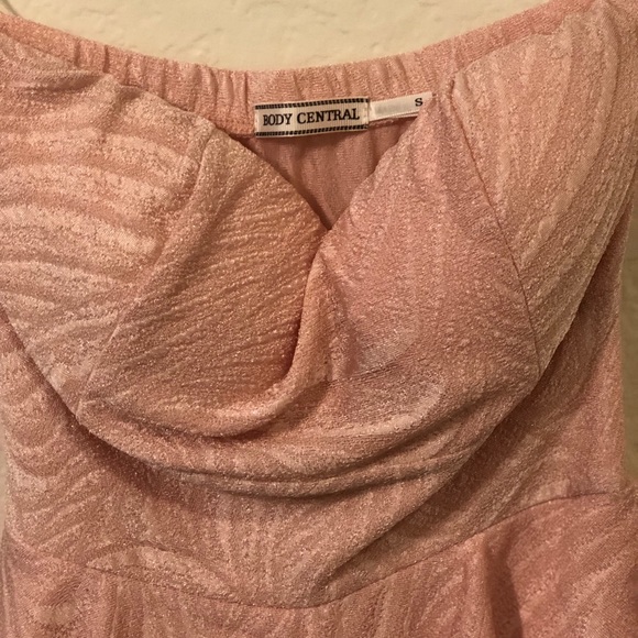 Body Central Light Pink Strapless Dress - Picture 3 of 3